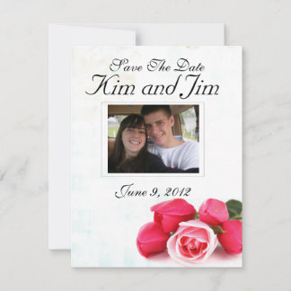 Save the Date rosa Einladung