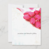 Save the Date rosa Einladung (Rückseite)