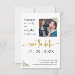 Save the Date Rosa Foto