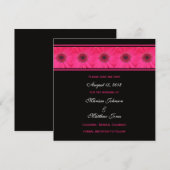 Save the Date — Rosa Gerbera Daisy (Vorne/Hinten)