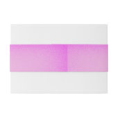 Save the Date rosa Glow Einladungsbanderole (Rückseitenbeispiel)