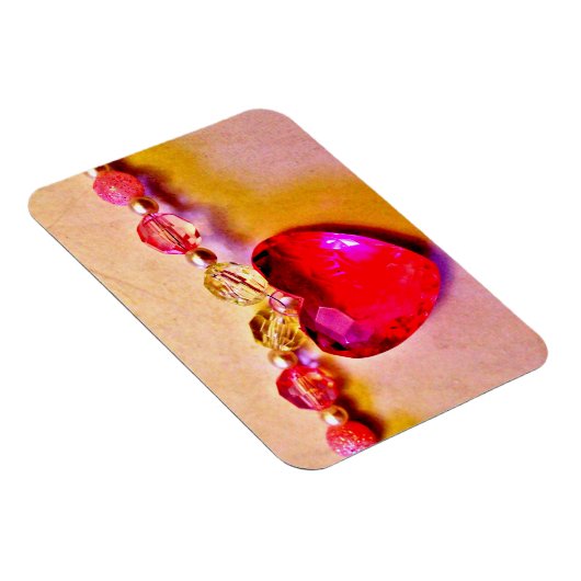 Save the Date rosa Herz Magnet (Rechte Seite)