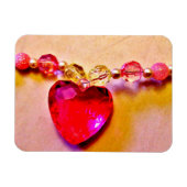 Save the Date rosa Herz Magnet (Horizontal)