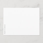 Save the Date rosa Kamelien-Blume Ankündigungspostkarte (Rückseite)