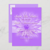 Save the Date rosa Lilie - anpassbare Vorlage (Vorne/Hinten)