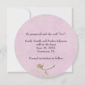 Save the Date rosa Peony (Rückseite)