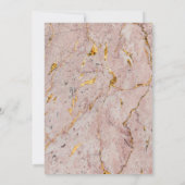 Save The Date |Rosa und Goldmarmor (Rückseite)