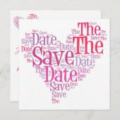 Save the Date - Rosatöne (Vorne/Hinten)