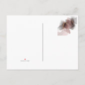 SAVE THE DATE ROSE ANKÜNDIGUNGSPOSTKARTE (Rückseite)