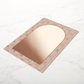 Save the Date Rose Gold Foil Card Folieneinladung (Gedreht)