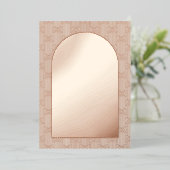 Save the Date Rose Gold Foil Card Folieneinladung (Stehend vorne)