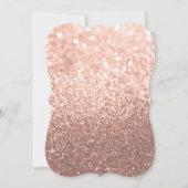Save The Date | Rose Gold Glitzer Fab (Rückseite)