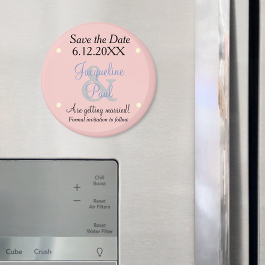 Save the Date Rose Magnet (In Situ (Kühlschrank))
