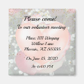 Save the Date Rose Magnet (Vorne)