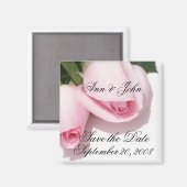 Save the Date Rose-Magnet Magnet (Vorderseite/Rückseite)
