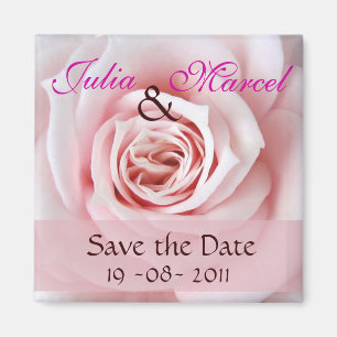 Save the Date Rose-Magnet Magnet