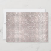 Save the Date Rose Tropfen ParkGlitzer Grau Silber (Rückseite)