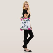 Save the Date Rose und Petalen. Tasche (Am Model)