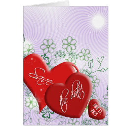 Save the Date rote Herzen