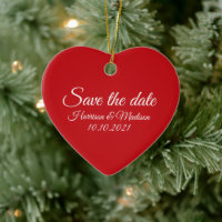 Save the Date rote Hochzeitserklärung