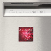 Save the Date Rote Rosen Hochzeitsmagnete Magnet (In Situ (Geschirrspüler))