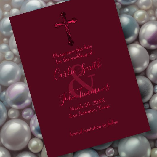 Save the Date Rotkreuzmonoton