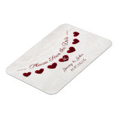 Save the Date ruby 40. Hochzeitstag Magnet (Linke Seite)