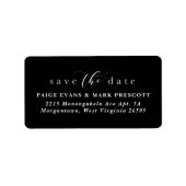 Save the Date Rücksendeadresse Adressaufkleber (Vorne)
