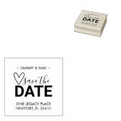 Save the Date Rücksendeadresse Gummistempel (Stempel)
