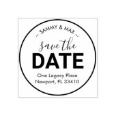 Save the Date Rücksendeadresse Gummistempel (Prägung)