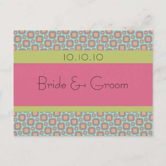 Save the Date rückwärts Ankündigungspostkarte (Vorderseite)