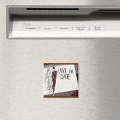Save the Date rückwärts Magnet (In Situ (Geschirrspüler))