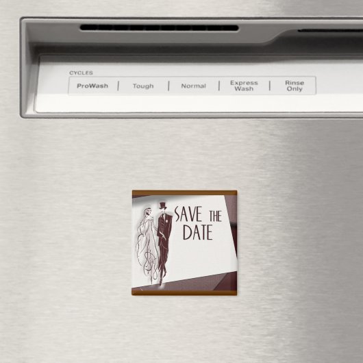 Save the Date rückwärts Magnet (In Situ (Geschirrspüler))