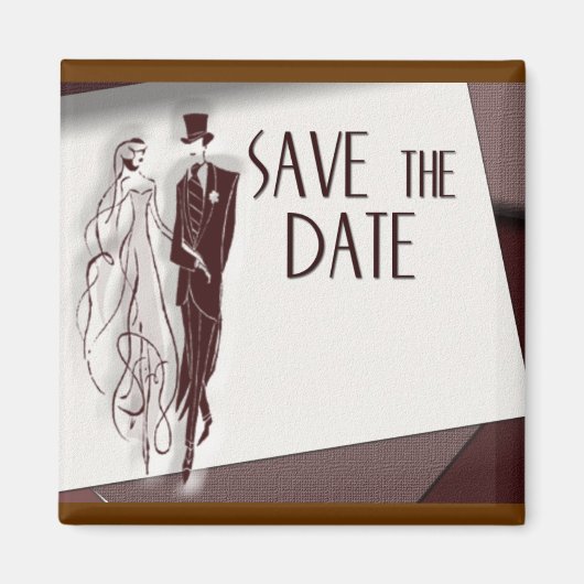 Save the Date rückwärts Magnet (Vorne)