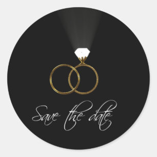 Save the Date Runder Aufkleber