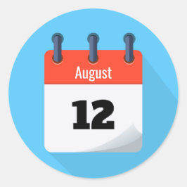 Save the Date Runder Aufkleber