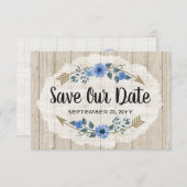 Save the Date Rustic Boho Arrows & Floral Wedding (Vorne/Hinten)