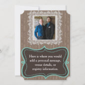 Save the Date rustikal, zwei Gärten (Rückseite)