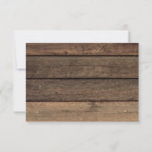 Save the Date Rustikale Bauernhüttenleuchten (Rückseite)