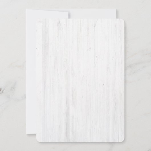 Save the Date rustikale Baumeinladung (Rückseite)