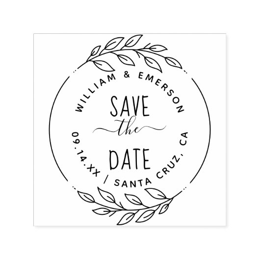 Save the Date rustikale handGezeichnet Skripte und Permastempel (Design)