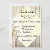 Save the Date Rustikale Hochzeit (Vorderseite)
