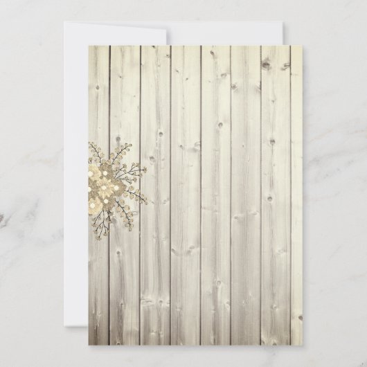 Save the Date Rustikale Hochzeit (Rückseite)