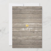 Save the Date rustikale Holz Mason Jar String Ligh (Rückseite)
