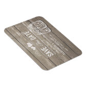 Save the Date rustikale Holz Mason Jar String Ligh Magnet (Rechte Seite)