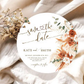 Save the Date Rustikale Holzschnitt-Karte Einladung