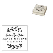 Save the Date rustikale Zweigstelle & Handschrift Gummistempel (Stempel)