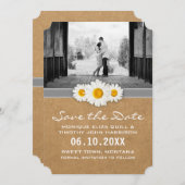 Save the Date - Rustikales Papier und Milchprodukt (Vorne/Hinten)