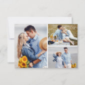 Save the Date Rustikales türkisfarbenes Feather Ar Einladung (Vorderseite)