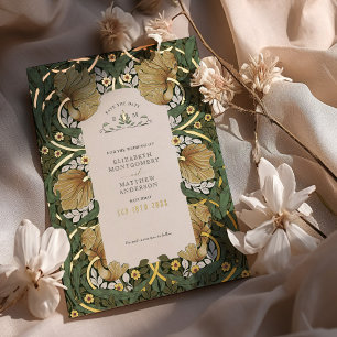 Save the Date Sage Green Pimpernel Vintage Morris Folieneinladung